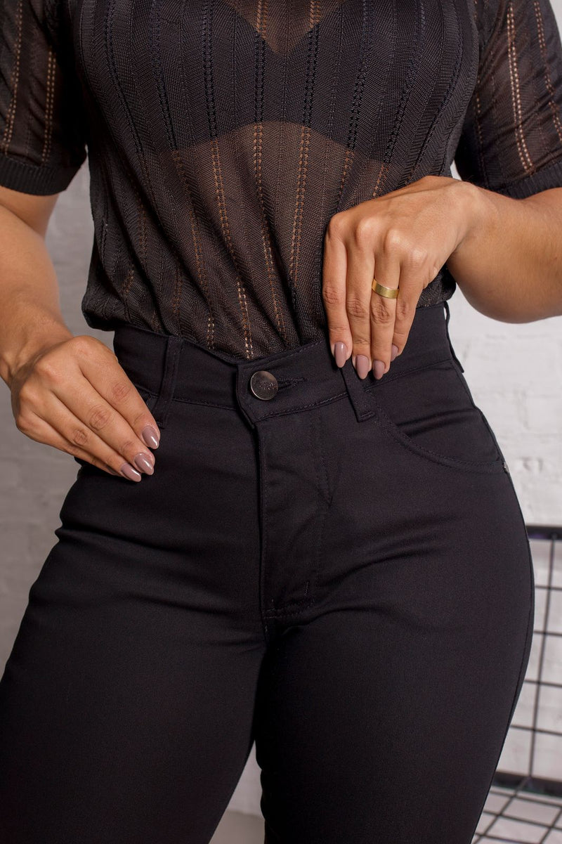 Calça Feminina Brim Preto