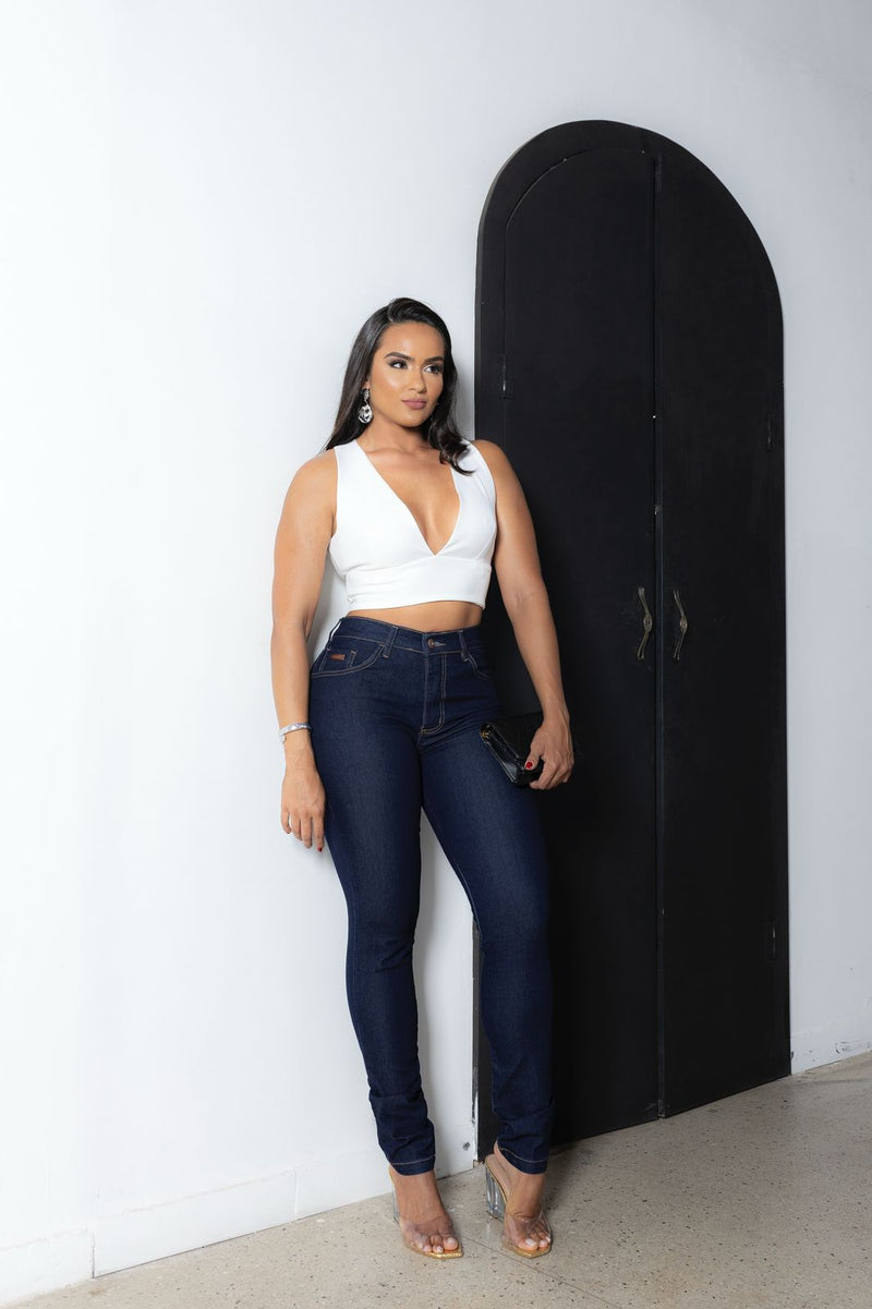 Calça Feminina Jeans Reta