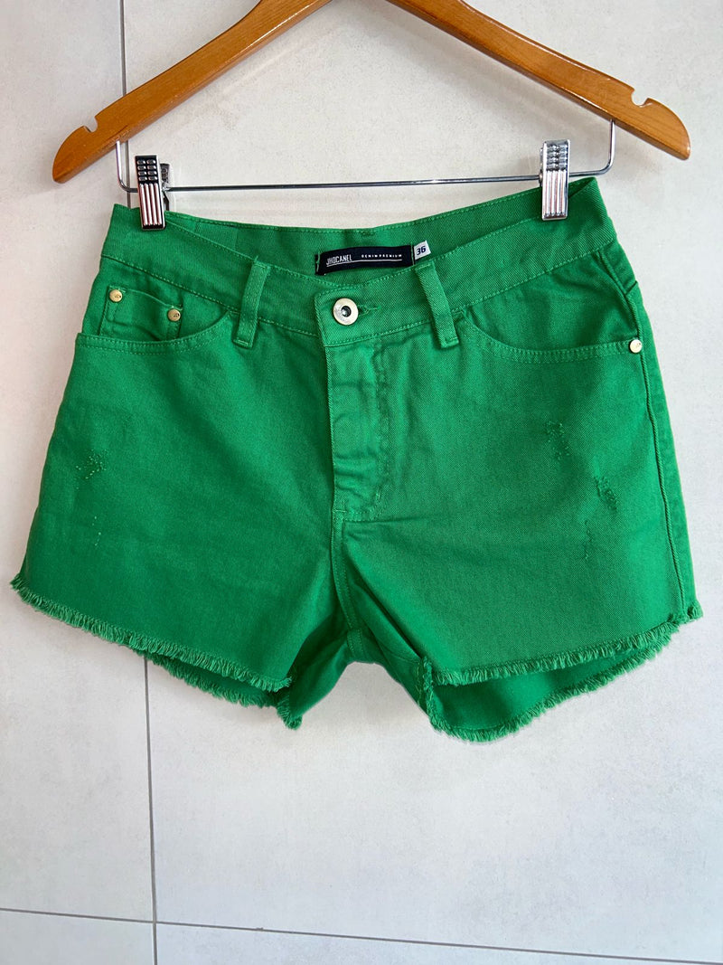 Short Feminino Brim Verde